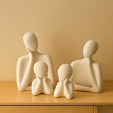 AABCO Showpiece for Home Decor Showpiece, Posture Figure for Home Shelves Decorative Item (Family Set of_4)