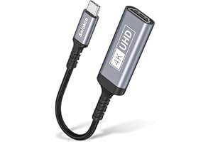 Sniokco Adaptador USB C a HDMI, convertidor portátil de alta velocidad de tipo C a HDMI para la oficina en casa, aluminio, compatible con i.Phone 15 Pro/Max, MacBook Pro, i.Pad Pro/Air, G,alaxy S8-S23