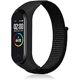 Nezih Case Xiaomi Mi Band 3/4/5/6 Uyumlu Hasır Silikon Kordon, Siyah