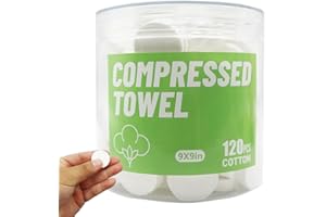 HI FINE CARE Compressed Towel, Magic Tablets Towel Napkin Tissue Portable Soft, Durable, Reusable Towels for Camp, Travel, Home, Hotel, Outdoor