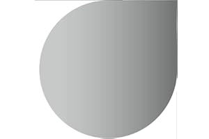 BESTELL_DEIN_BLECH Kamin Edelstahl Funkenschutz Kaminplatte Ofen Bodenplatte 1.4301 (1100 mm x 1100 mm, Segmentbogen)