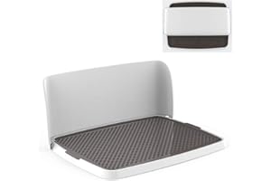 ADASP Bacs à litière pour Chien Litière pour animaux de compagnie pliante Support de coussin de formation Toilette pour chien d'intérieur avec couvercle mural pliant Système de toilettes à 3 couches avec