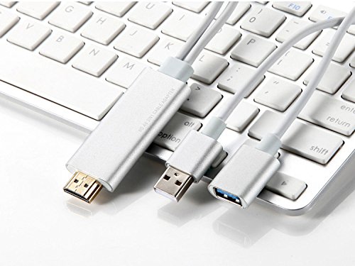 Eximtrade HDMI Kabel MHL Lightning Micro USB USB Type C 1080P Steckverbinder Konverter Adapter 2 Meter für Apple iPhone 5/5s/6/6s/6 Plus/6s plus/7/7 Plus, Samsung Galaxy S4/S5/S6/S6 Edge/S6 Edge Plus/S7 Edge/Note 3/Note 4/Note 5, HTC One, Motorola, Sony Xperia, andere Android Smartphone - 3