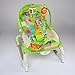 baby rocker bouncer chair infant to toddler vibration 'jungle' easy fold-to-store suitable from birth - 40 lbs