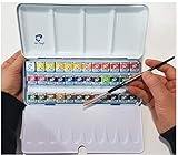 Van Gogh espacebeauxarts Van Gogh - El National Gallery - Metal Caja de 36 Acuarelas con Pincel