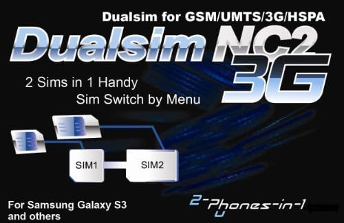 2-phones-in-1® 2in1-nc2s3 3G Dual SIM Adapter for Samsung Galaxy S3