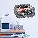 YESURPRISE® PVC Removable Vinyl Art Quote Wall Sticker Decal Bedroom Wallpaper Mural Paper House Room Decorative Home DIY Decoration CAR BROKE WALL 3D Effect
