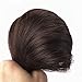 S-noilite One Piece 16"-22" Clip in Remy Human Hair Extensions 3/4 Full Head Set High Quality Long Straight Silky for Women Beauty (18"-50g,#2 Dark Brown)