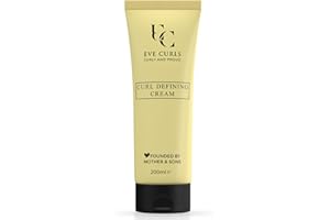 Eve Curls Curl Defining Cream – 200ml – Lockencreme für perfekte Definition – Feuchtigkeit & Anti-Frizz – Curly Girl Methode – Styling für Lockiges Haar
