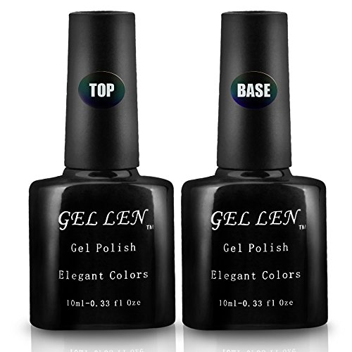 Gellen Brand UV & LED Gel Nail Polish Top Coat and Base Coat