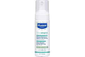 Mustela, Stelatopia Shampooing Mousse 150 Ml, Schampo, Mångfärgad, U, Unisex-Vuxen