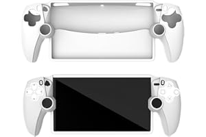 DETUEUA Silicone Cover per PlayStation Portal Remote Player, Morbido Skin Custodia Antiurto Protettiva Case, Slim Cover Accessori - Bianco