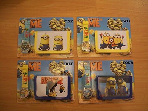 Despicable Me Wrist Watch & Wallet Set. Choose from 4 stock levels permitting.