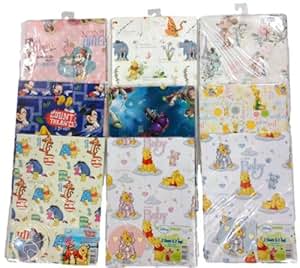 108 packs 9 designs Disney character gift wrap paper sheets and tags ...