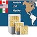Produktbild travSIM SIM Karte für Nord Amerika, USA, Kanada. Mexiko mit 100MB für 7 Tage - Prepaid Daten SIM- Standard,Micro, Nano SIM