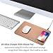 Produktbild smallsci Wireless kabelloses Ladegerät Charger Mauspad. SuperThin Fast Ladegerät für iPhone X/8 Plus/8 Samsung S7/S8/Note 8, braun, 30*22*7cm