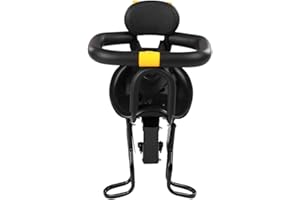 Irfora Sécurité Enfant Siège De Vélo Vélo Avant Bébé Siège Enfants Selle avec Pédales Support Dos pour VTT Vélo