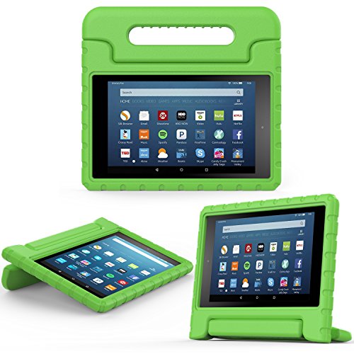 MoKo Hülle für Fire HD 8 2016 - Superleicht EVA Kids Shock Proof Cover Stoßfest Kindgerechte Schutzhülle für Fire HD 8 Tablet (6. Generation - 2016), Grün