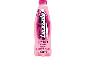 Lucozade Energy Zero Pink Lemonade, 900ml