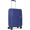 Skybags Float Max Cabin Trolley Bag - Small, 55cms | Premium Hard-Sided Luggage for Travel with Smooth 8 Wheels & Flushed TSA Lock - Blue