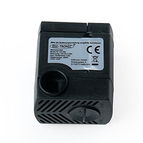 12V Wasserpumpe 3W 260l/h Teichpumpe Gartenteichpumpe Pumpe Garten Teich Wasser Tauchpumpe Aquariumpumpe - 2