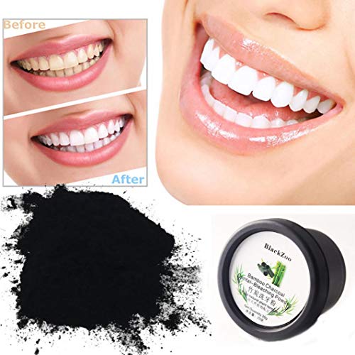 Preisvergleich Produktbild Wokee Aktivkohle,Bleaching Zähne,zahnaufhellung,Natürliche Zahnaufhellung,Teeth Whitening,Zahnaufhellung Pulver natürliche Organische Aktivkohle Holzkohle Zahnpasta