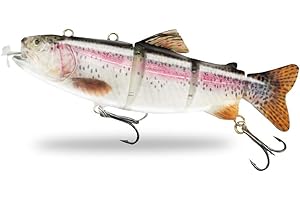 ods lure Leurre de Natation robotisé Lumière LED Rechargeable USB Appât de Natation Multi articulé 4 Segments Leurre de pêche électrique Auto-propulsé Inteli