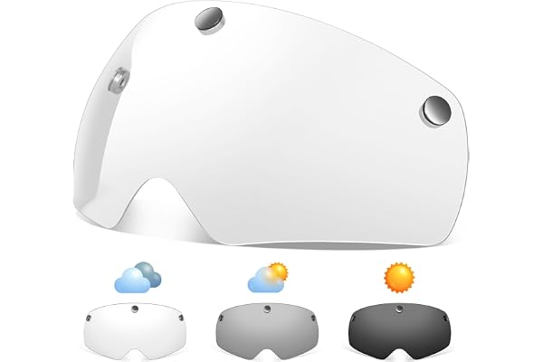 VICTGOAL Casque Lunettes Magnétiques Anti-poussière Coupe-vent pour Casque de vélo Sport Sécurité Vélo Casque Visière