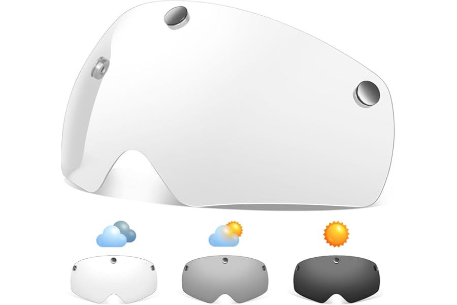Victgoal Bike Helmet Goggles Visor Strong Magnetic Eye Shield