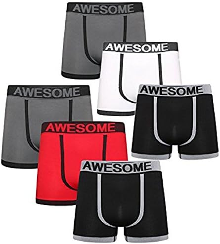 Hit UK 6 Pairs Boys Seamless Boxer Shorts Trunks Briefs Boys Designer Boxers 6-14