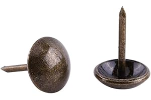 HILITAND 100 stücke Polster Tacks, Möbel Nägel Pins Sofa Rivet Polster Pins Handwerk Thumbtack Tack, Antike Messing(11 * 17mm)