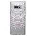 Produktbild Hülle für Samsung Galaxy Note 8 ,JIENI Transparent Datura Blume TPU Weich Silikon Handyhülle Schutzhülle Stoßkasten Case Bumper Slimcase Etui Tasche für Samsung Galaxy Note 8