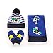 Produktbild MAI Kinder Auto Tuch Aufkleber Baumwolle Baby Linie Hut Schal Handschuhe Dreiteilige Baby,Blau,Hut S Kopfumfang 44