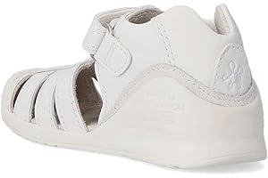 Biomecanics 222143-B Sandalias Cangrejeras Unisex de Piel Color Blanco y Cierre con Velcro