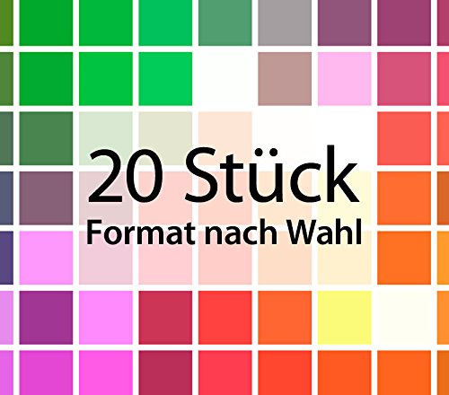 Wandora G074 Wandtattoo Fliesenaufkleber Fliesendekor 20 Stück schwarz (BxH) 15 x 22,5 cm