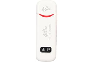 VBESTLIFE Módem WiFi USB 4G LTE, Dispositivo de Punto de Acceso de Bolsillo de Desbloqueo de 300 Mbps con Ranura para Tarjeta SIM, Mini Enrutador de Punto de Acceso de Viaje Portátil