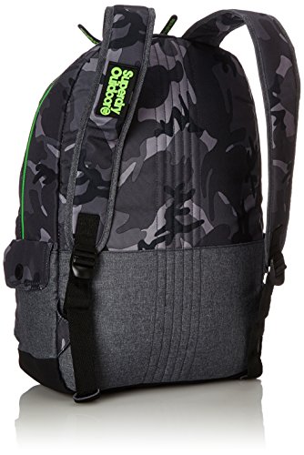 Superdry M91000JQ, Sac à dos enfant homme Noir Noir (Black Camo/Grey MN5) 30x45x15 cm (W x H x L)
