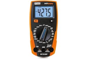 HT-Instruments HT25N Multimetro Digitale Multifunzione Com, Nero/Arancio