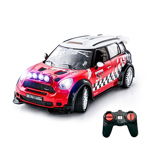 PTL® BMW Mini Cooper Remote Control Car for Kids, Working Lights, Spotlights, PL9116 1:18 Licensed Mini Countryman WRC R60 Electric Radio Controlled RC Cars Best Boys Girls Car Toys, 27Mhz Red RTR reviews PTL® BMW Mini Cooper Remote Control Car for Kids, Working Lights, Spotlights, PL9116 1:18 Licensed Mini Countryman WRC R60 Electric Radio Controlled RC Cars Best Boys Girls Car Toys, 27Mhz Red RTR