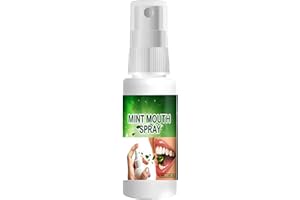 GNAUMORE Spray Buccal pour l'Haleine,Soin Buccal Menthe,Spray Buccal Haleine Fraiche,Spray de Soins Bucco-Dentaires,Spray de Soins Bucco-Dentaires,Mauvaise Haleine Spray,Spray pour la Bouche,30ml,Menthe