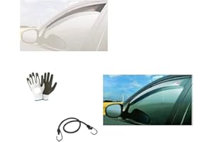 MOTO SPORT MONDO COMPATIBILE CON Hyundai iX35 5P 2010-> (15529) DEFLETTORE PER ARIA E PIOGGIA PROTEZIONE ANTIVENTO PER FINESTRINO AUTO BARRA PER VETRO PARAVENTO D'ARIA ANTERIORE