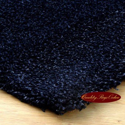 Thick Apollo Shaggy Rug Midnight Blue 1.6M X 2.3M
