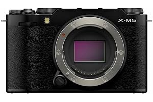 FUJIFILM X-M5 26 MP spegelfri digitalkamera, endast kropp, X-Trans 4 APS-C CMOS-sensor, X-Processor 5, 6,2K-filmer 30 p, LCD-skärm med 3 tum Touch Vari-vinkel
