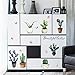 Produktbild JIANGFU Schrank Wohnzimmer Schlafzimmer TV Wanddekoration Wandaufkleber,DIY Kaktus Removable Wandtattoo Familie Home Aufkleber Kunst Wohnkultur