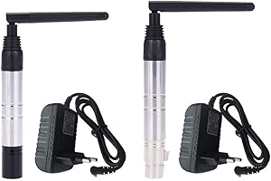 LIXADA Li-xada DMX Transmitter / 1000 m Ultra Long Distance 2.4 G ISM DMX512 Wireless Transmitter Amp, Receiver 23DBM Light Control with Antenna for Stage Light PAR Effect Lamp