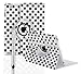 Price comparison product image 360 ROTATING FLIP LEATHER CASE COVER FOR THE NEW IPAD MINI (White Polka)