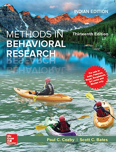 Methods In Behavioral Research, 13/e