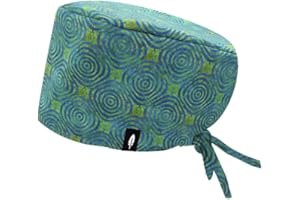ROBIN HAT - Calot Chirurgien Femme et Homme | Cheveux Longs | Confortable, Ajustable, Respirant | Tissu 100% Coton Biodégradable | Soins de Santé, Médecins, Infirmiere, Dentiste | Taille Unique, Kalk