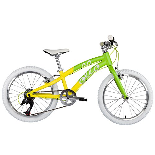 Preisvergleich Produktbild ollo Bikes® - Kinderfahrrad 20 Zoll für Jungen und Mädchen von 6-8 Jahren - 8-Gang Schaltung - Engineered in Germany: Top-Qualität, Alu-Rahmen, Hochwertige Komponenten, Nur 9,0 kg (Grün / Weiß)