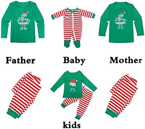 Beautydecor Family Christmas Kids Adult Clothes Matching Outfits Set Long Sleeve Homewear (3-4 Years Kid's)